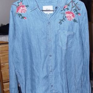 rails embroidered top